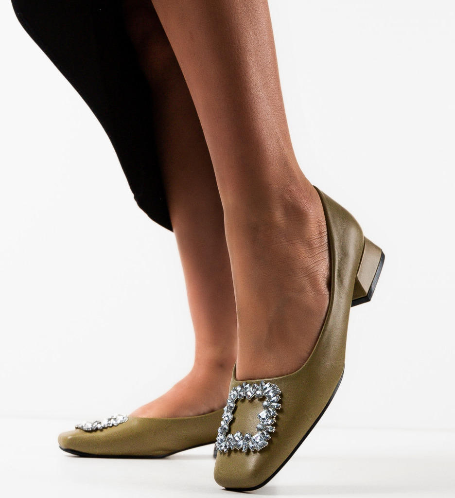 Pantofi dama Christopher Khaki - 1 | YEO