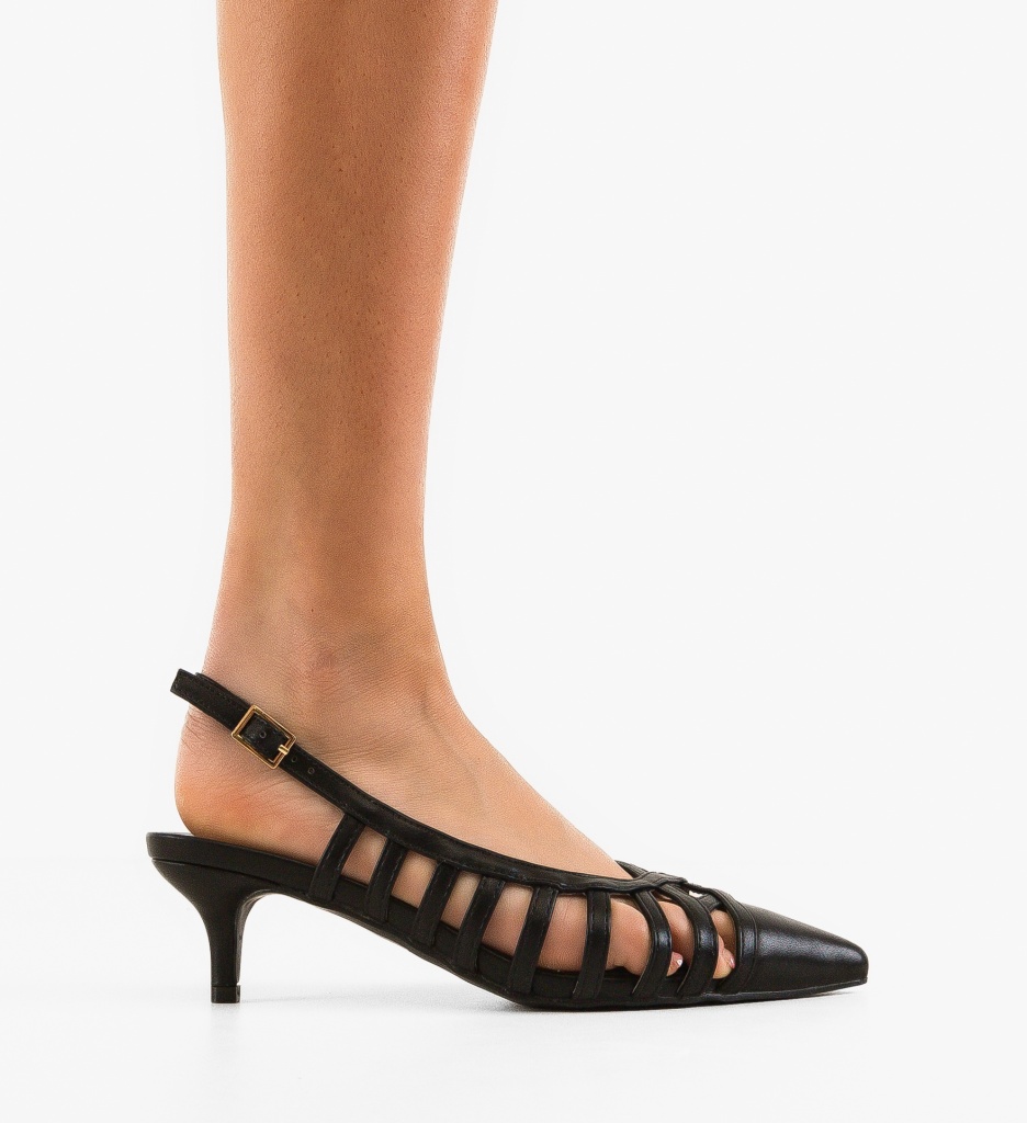 Pantofi dama Glass Negri - 5 | YEO