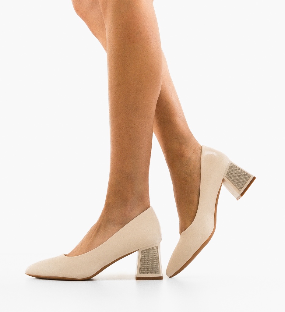 Pantofi dama Harrel Bej - 1 | YEO