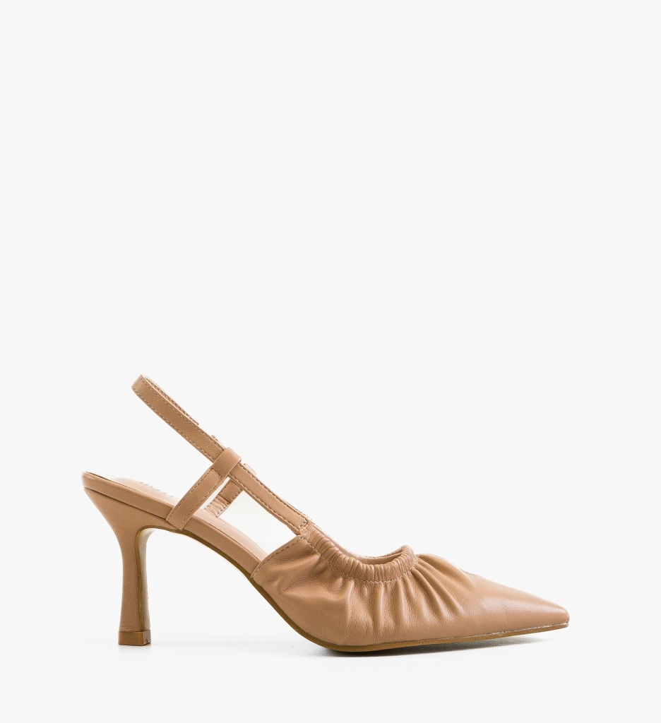Pantofi dama Kuky Bej - 5 | YEO