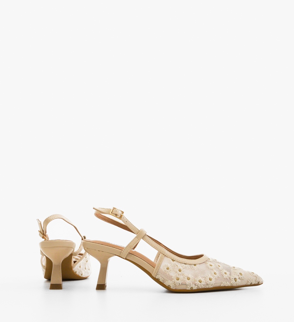 Pantofi dama Kylie Bej - 2 | YEO
