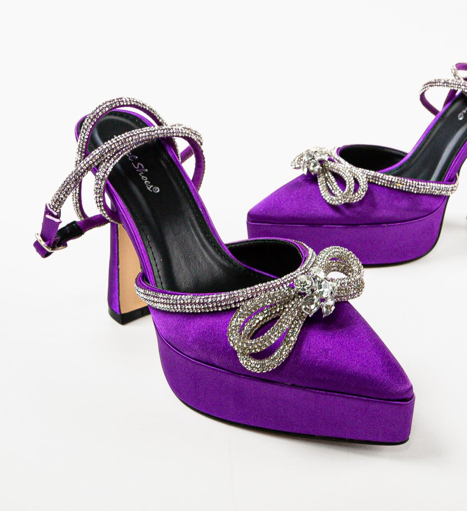 Pantofi dama Mariette Mov - 2 | YEO