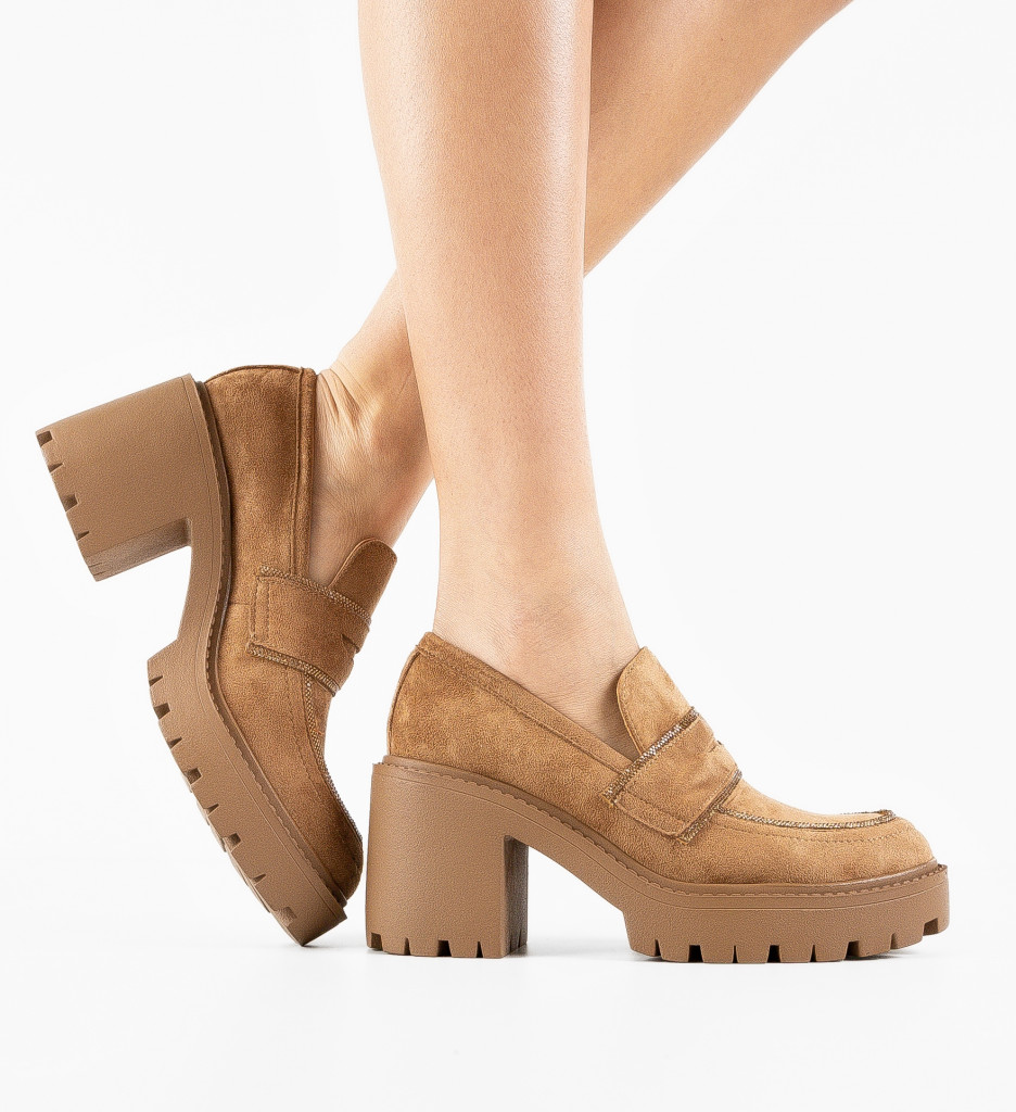 Pantofi dama Mose Camel - 2 | YEO