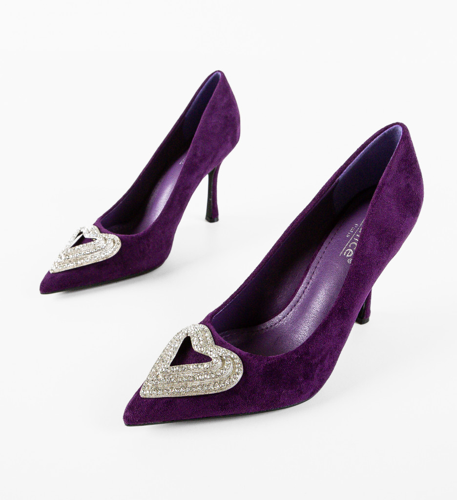 Pantofi dama Oise Mov - 4 | YEO