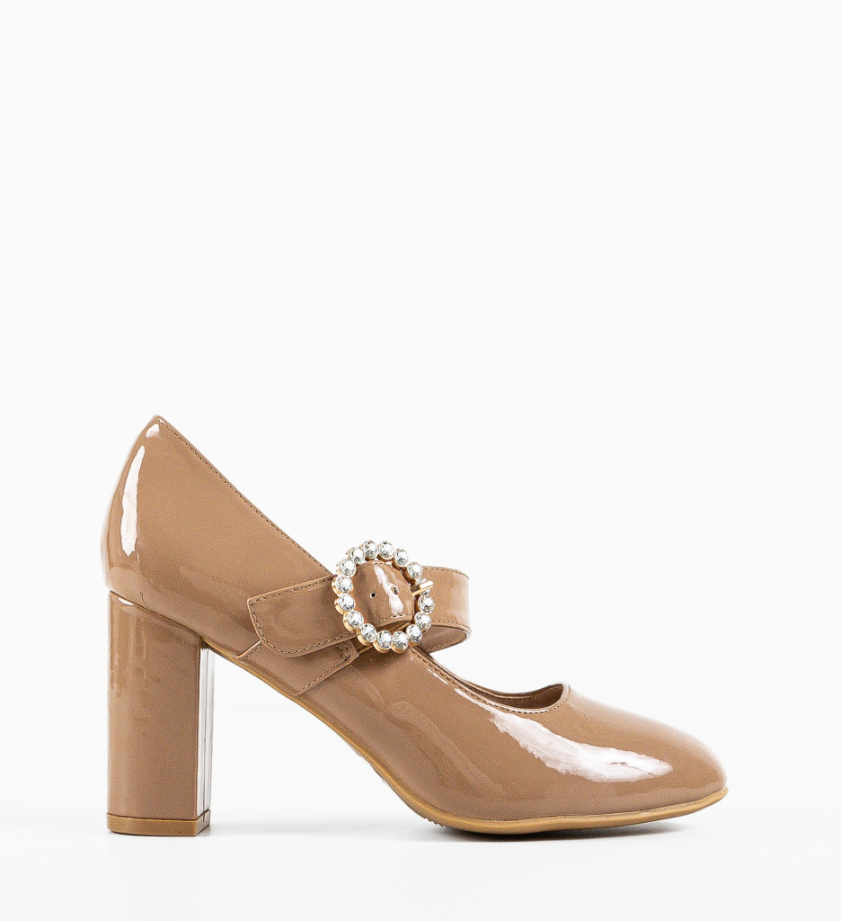 Pantofi dama Renee Khaki - 4 | YEO