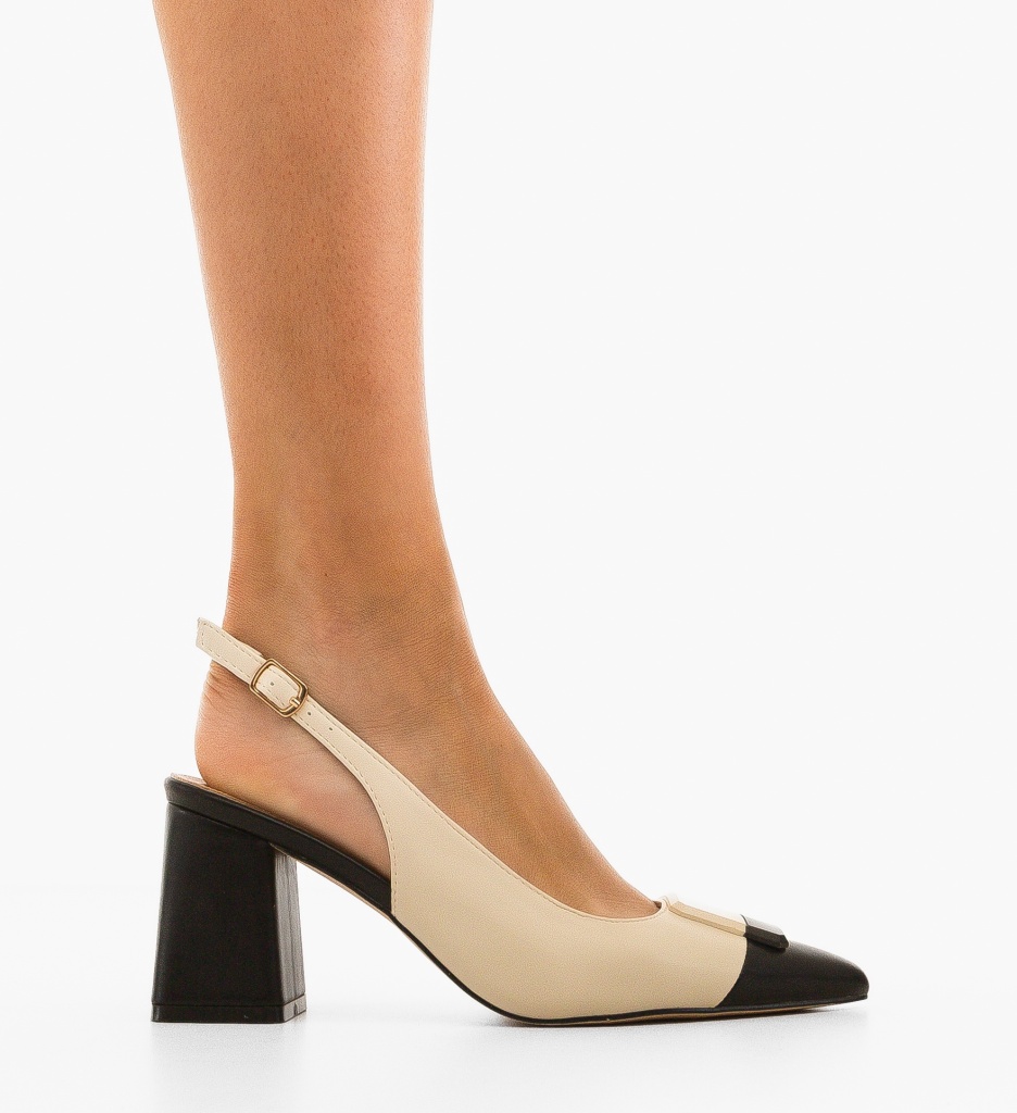Pantofi dama Sandy Bej - 4 | YEO