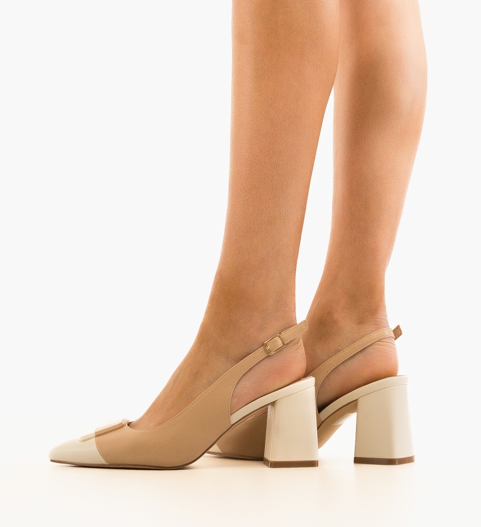 Pantofi dama Sandy Nude - 1 | YEO