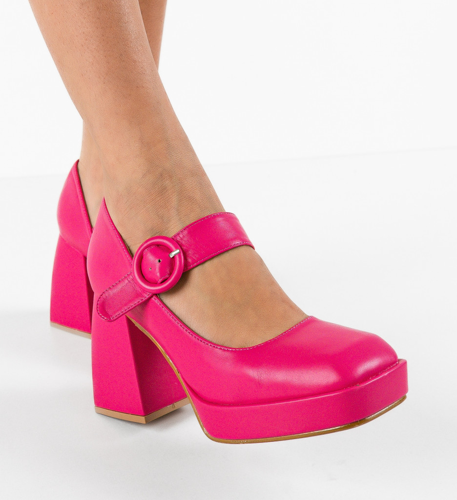 Pantofi dama Siyao Fuchsia - 1 | YEO