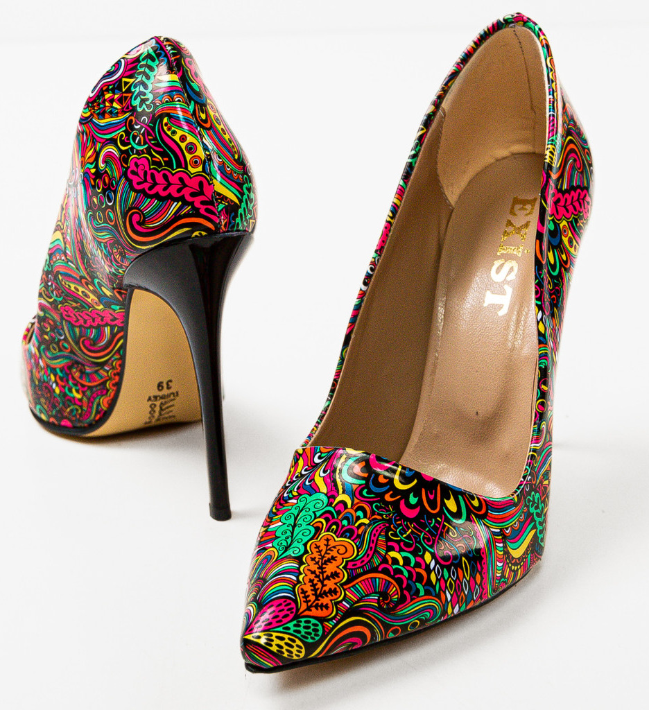 Pantofi dama Sonia Multicolor 5 - 5 | YEO