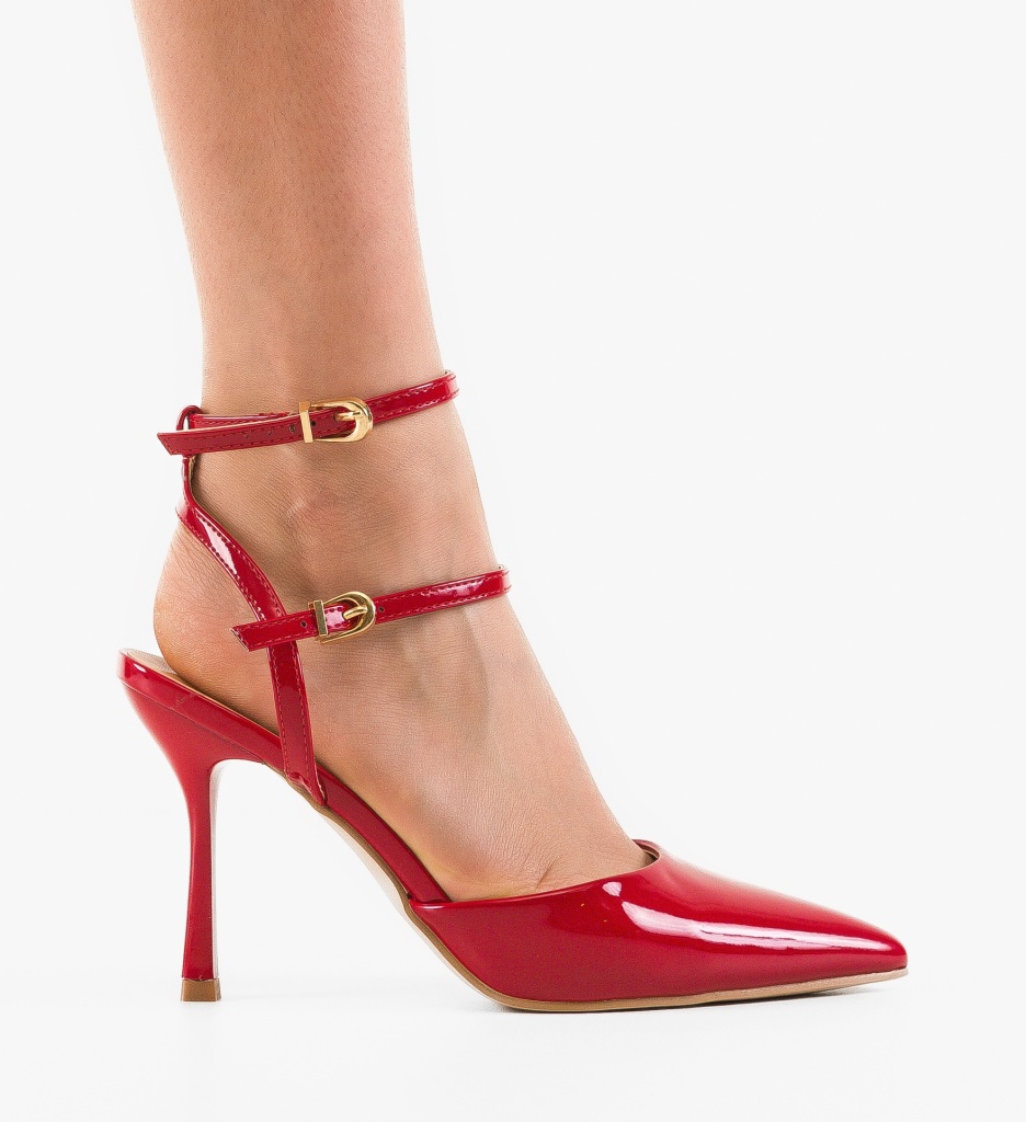 Pantofi dama Sureha Rosii - 5 | YEO