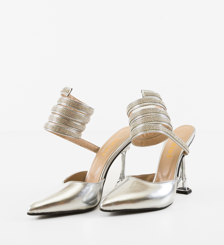 Pantofi dama Tamzin Argintii - 4 | YEO