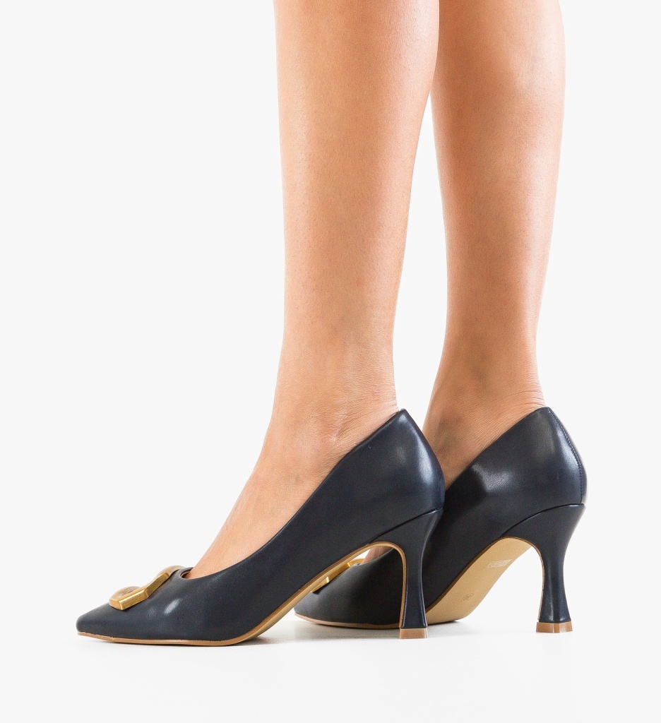 Pantofi stiletto dama Lynda Bleumarin - 3 | YEO