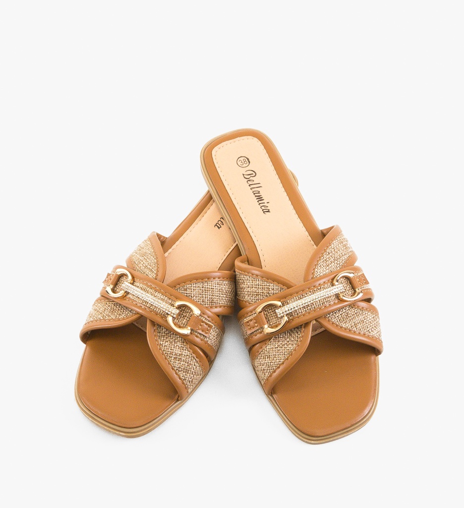 Papuci dama Gibson Camel - 4 | YEO