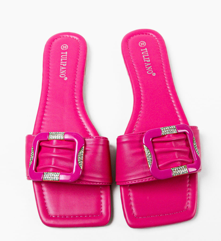 Papuci dama Mikkel Fuchsia - 3 | YEO