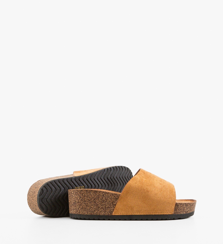 Papuci dama Tapan Camel - 3 | YEO