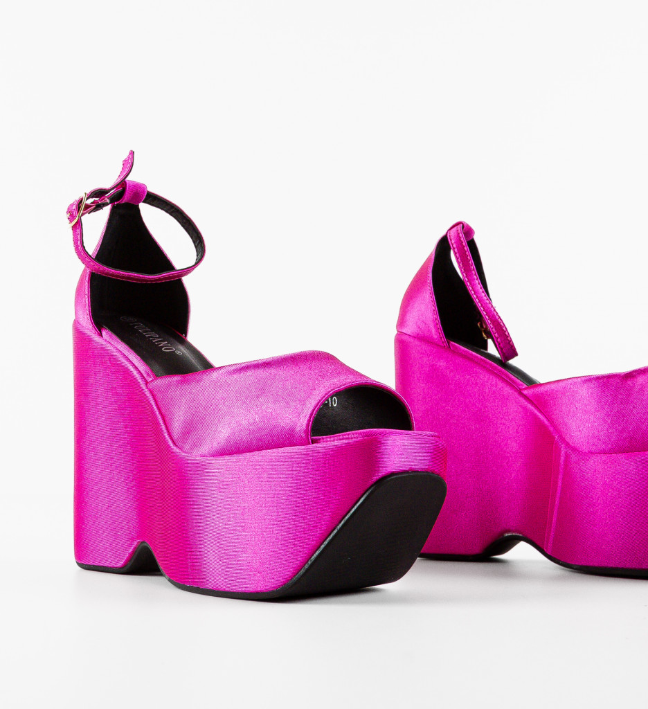 Platforme dama Marc Fuchsia - 5 | YEO