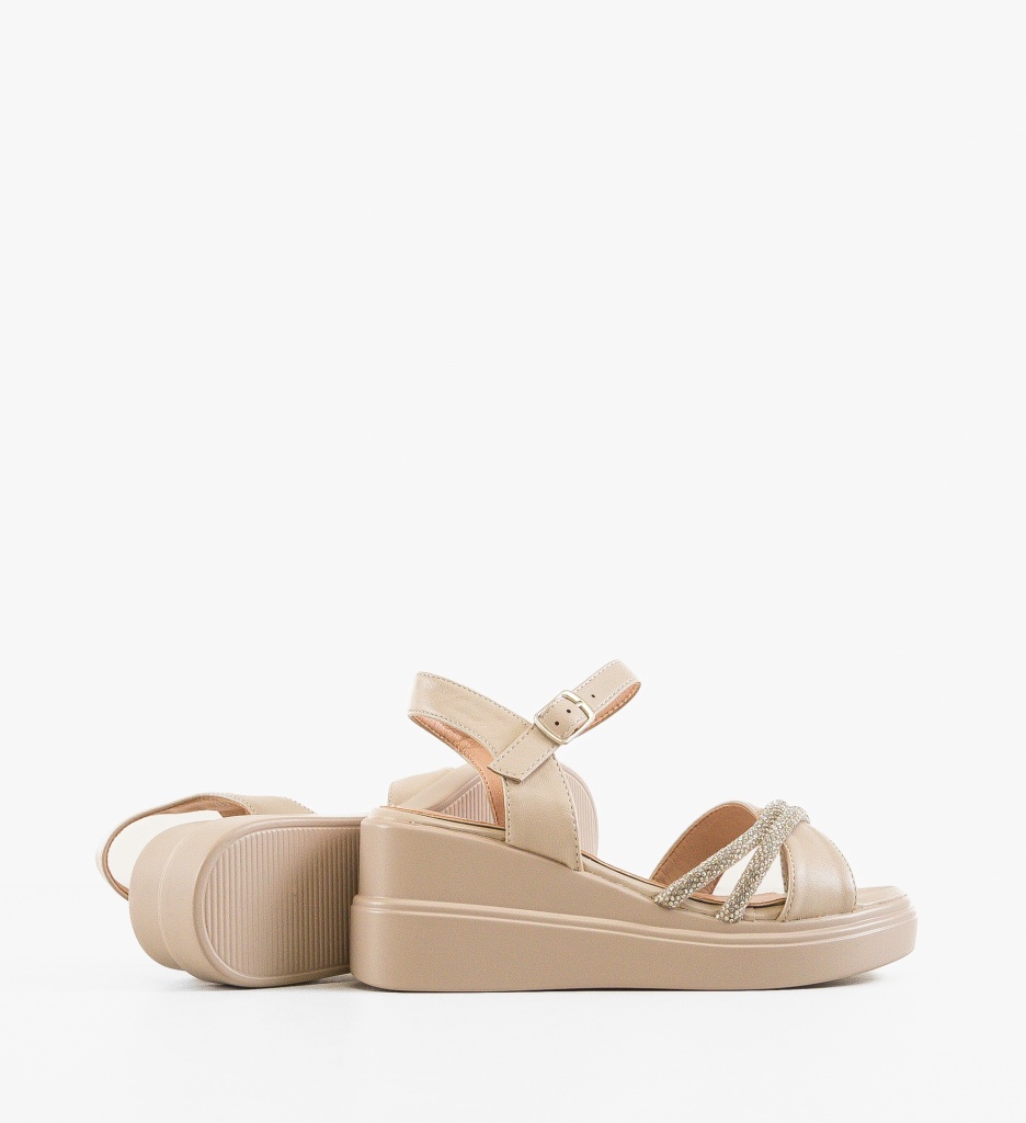 Platforme dama Mykfa Bej - 2 | YEO