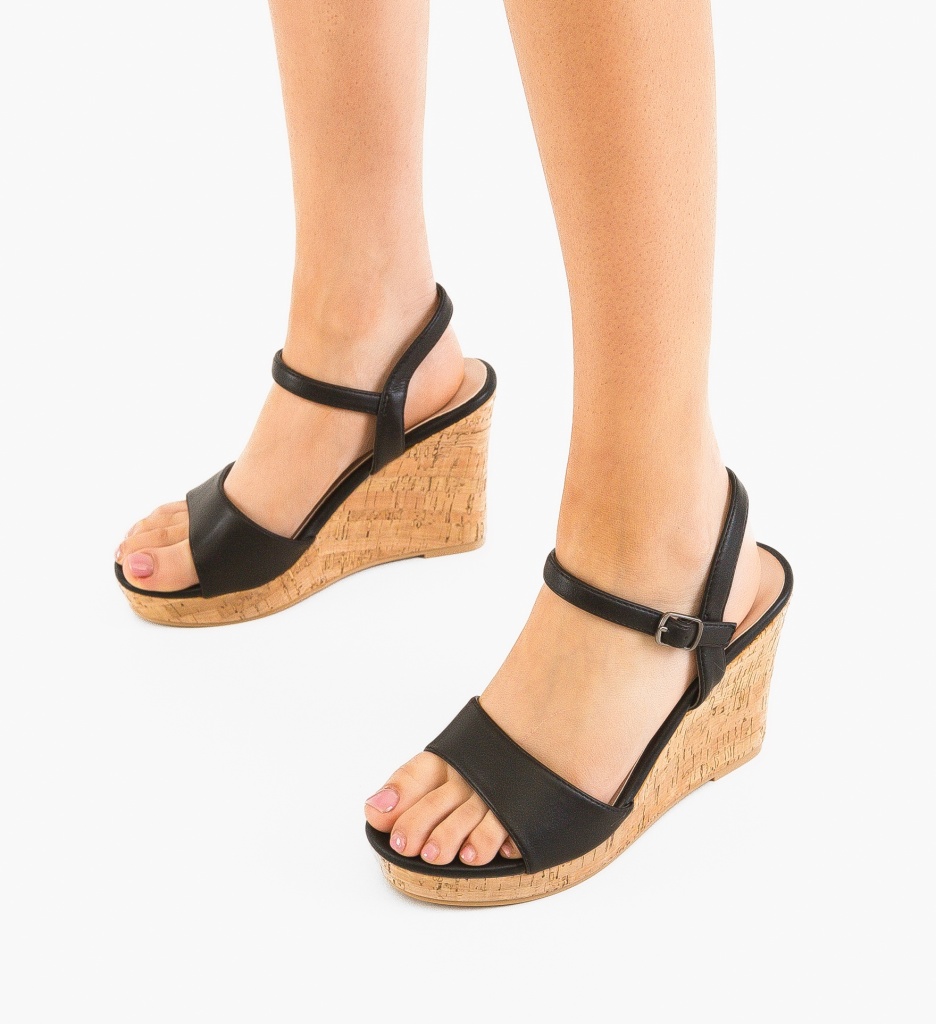Platforme dama Ridhal Negre - 1 | YEO