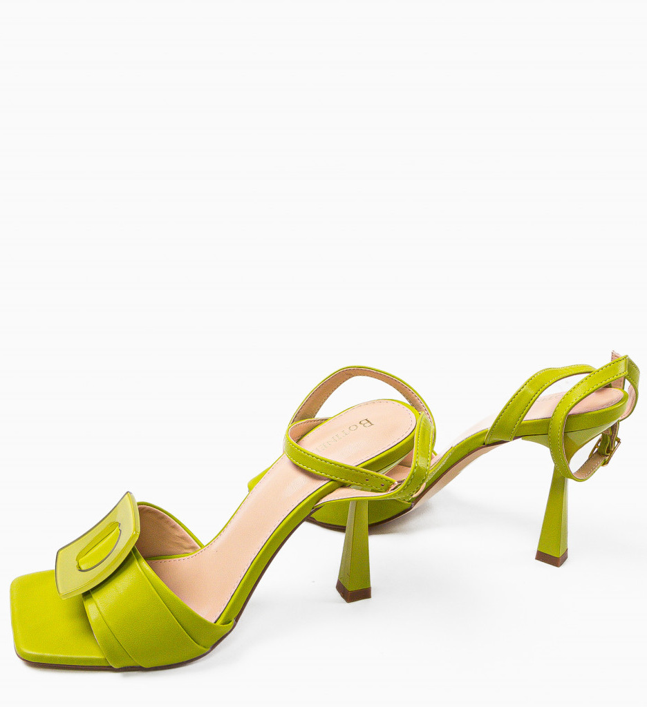 Poze Sandale cu toc Lanb Verzi depurtat.ro 