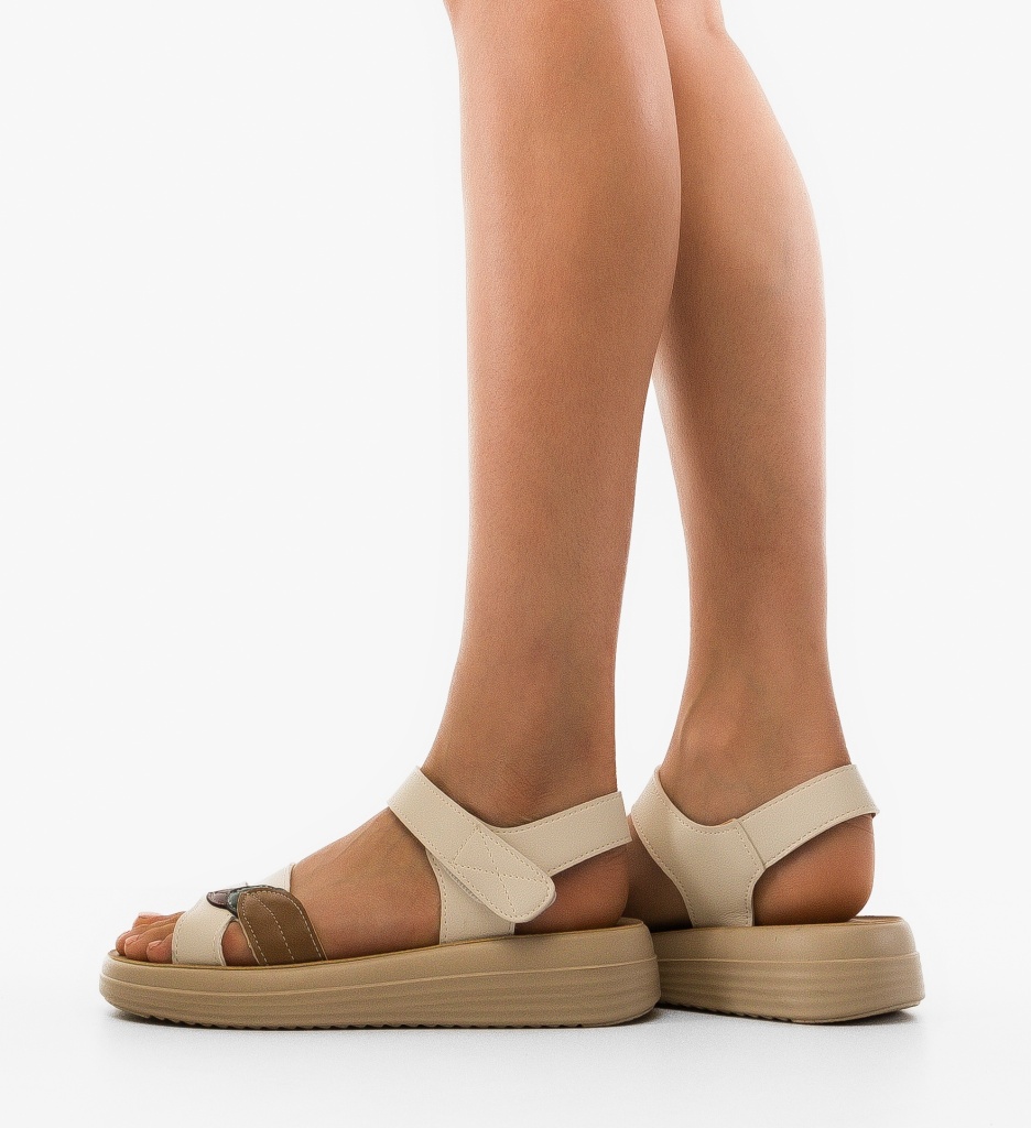 Sandale dama Arvel Bej - 1 | YEO