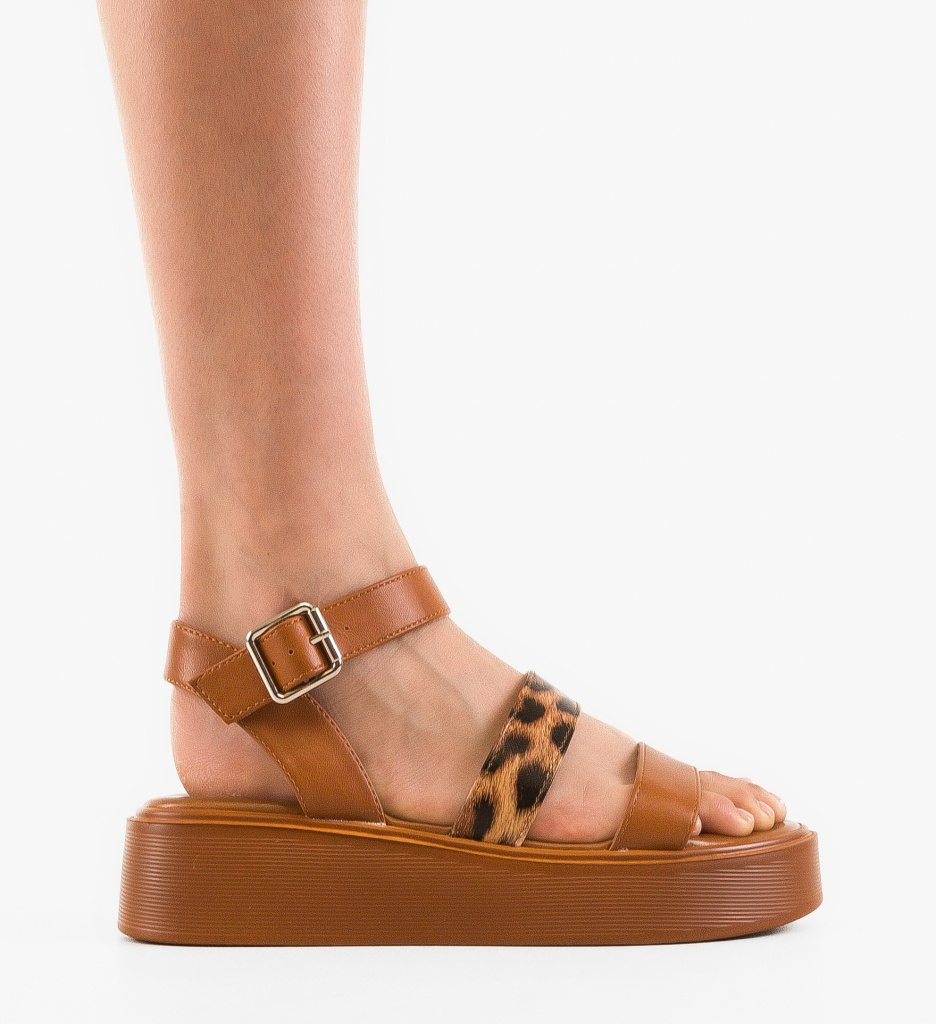 Sandale dama Essmee Camel - 5 | YEO