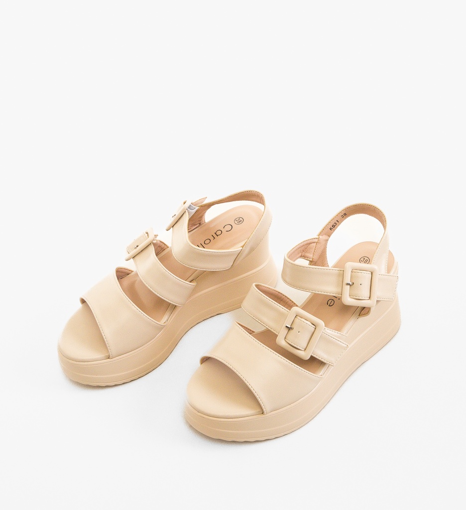 Sandale dama Evans Bej - 4 | YEO