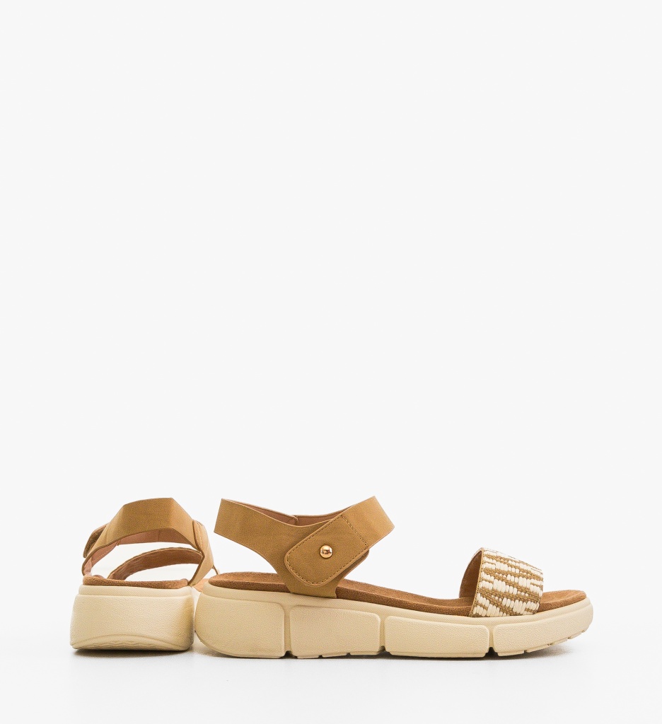 Sandale dama Feciulia Khaki - 3 | YEO