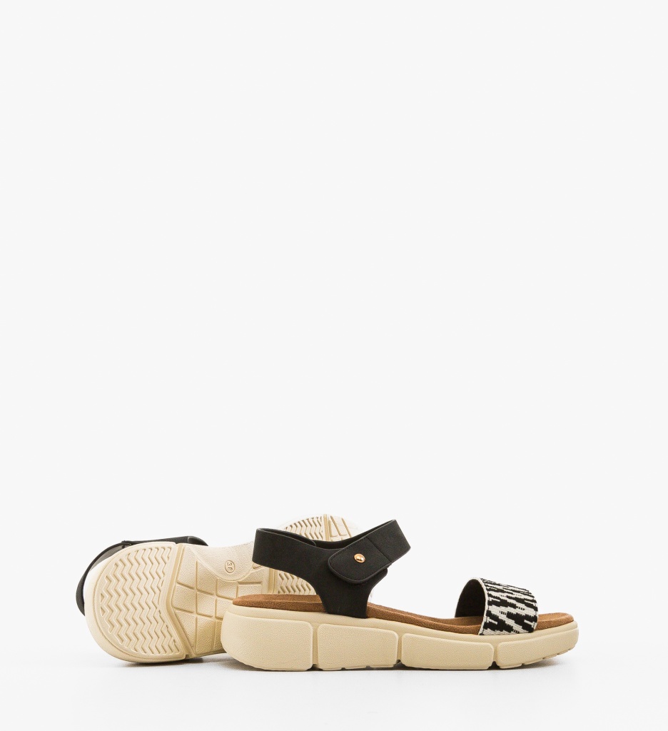 Sandale dama Feciulia Negre - 3 | YEO