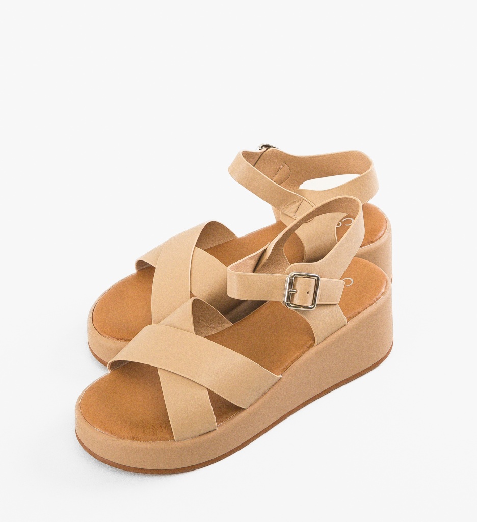 Sandale dama Galina Bej - 4 | YEO