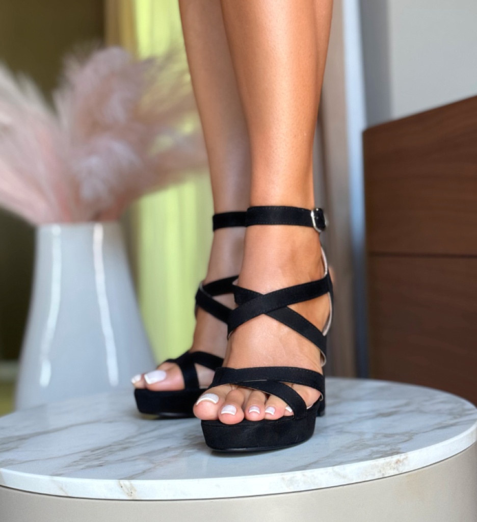 Sandale dama Grakie Negre - 3 | YEO