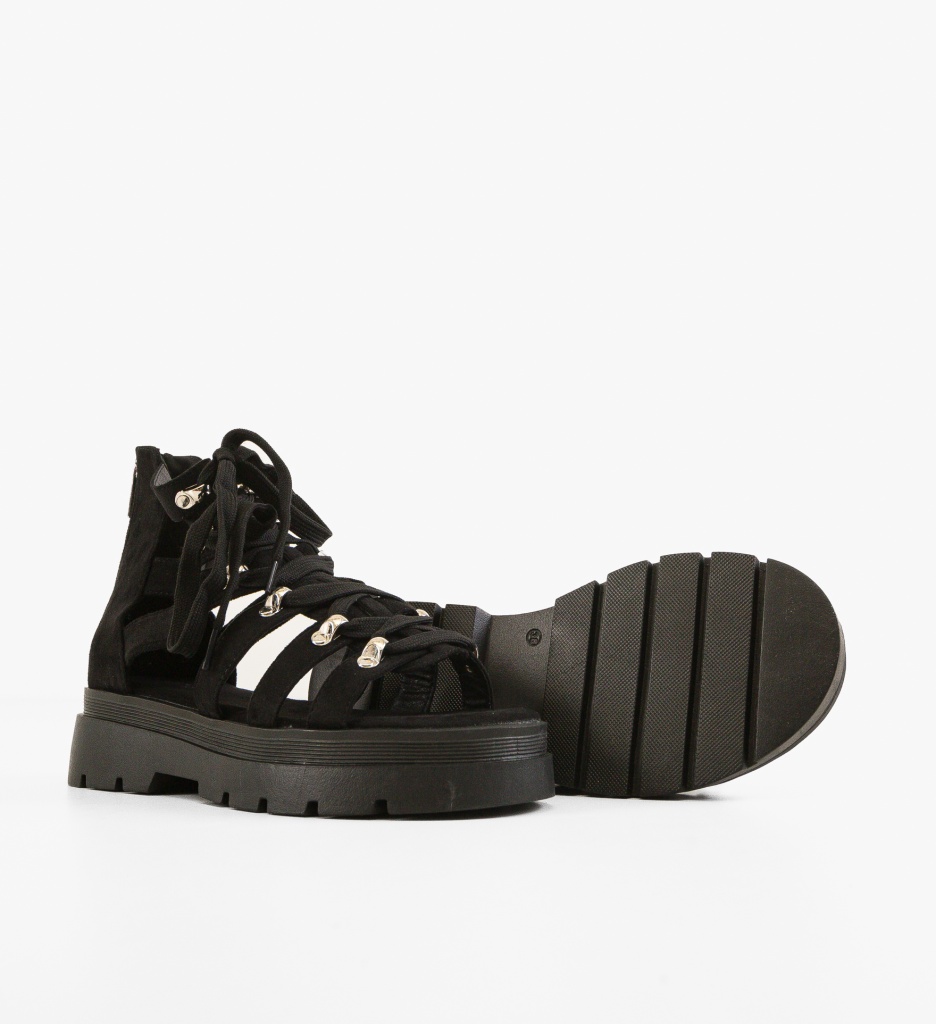 Sandale dama Kahaja Negre - 4 | YEO
