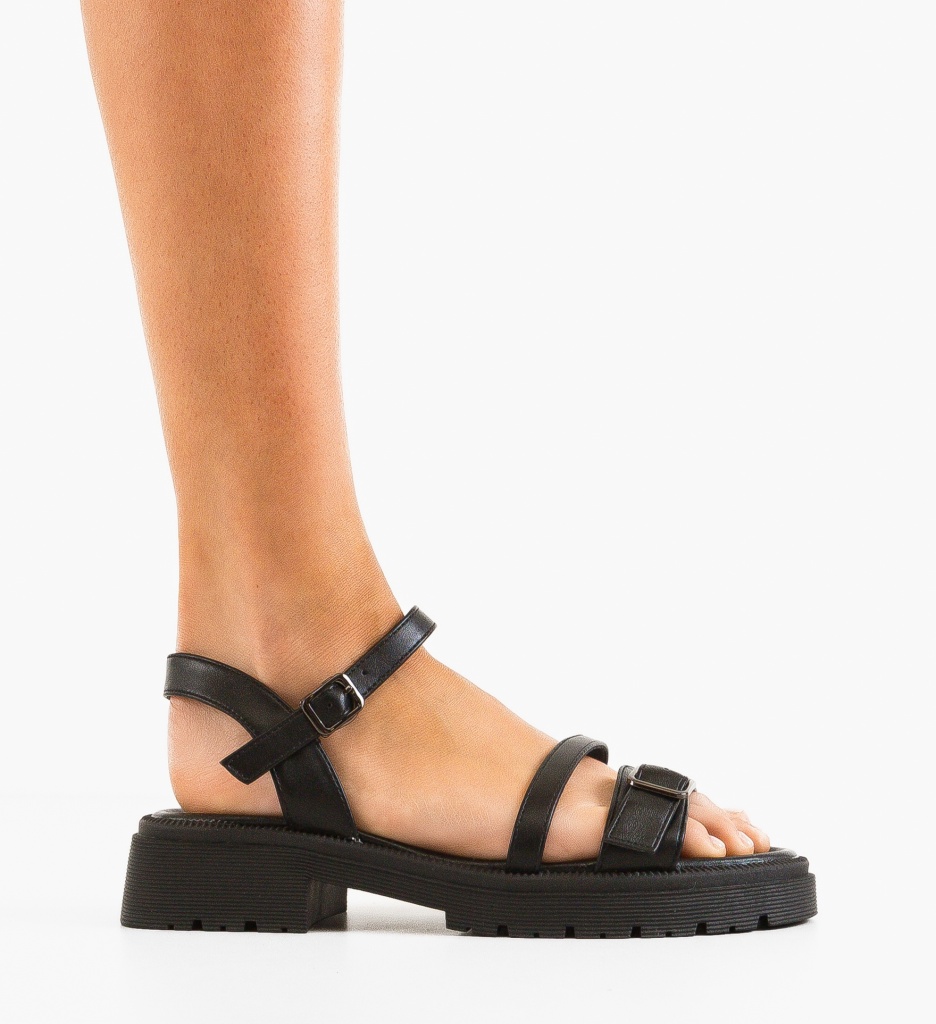 Sandale dama Mavy Negre - 5 | YEO