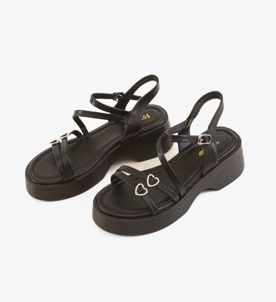 Sandale dama Mininara Negre - 4 | YEO