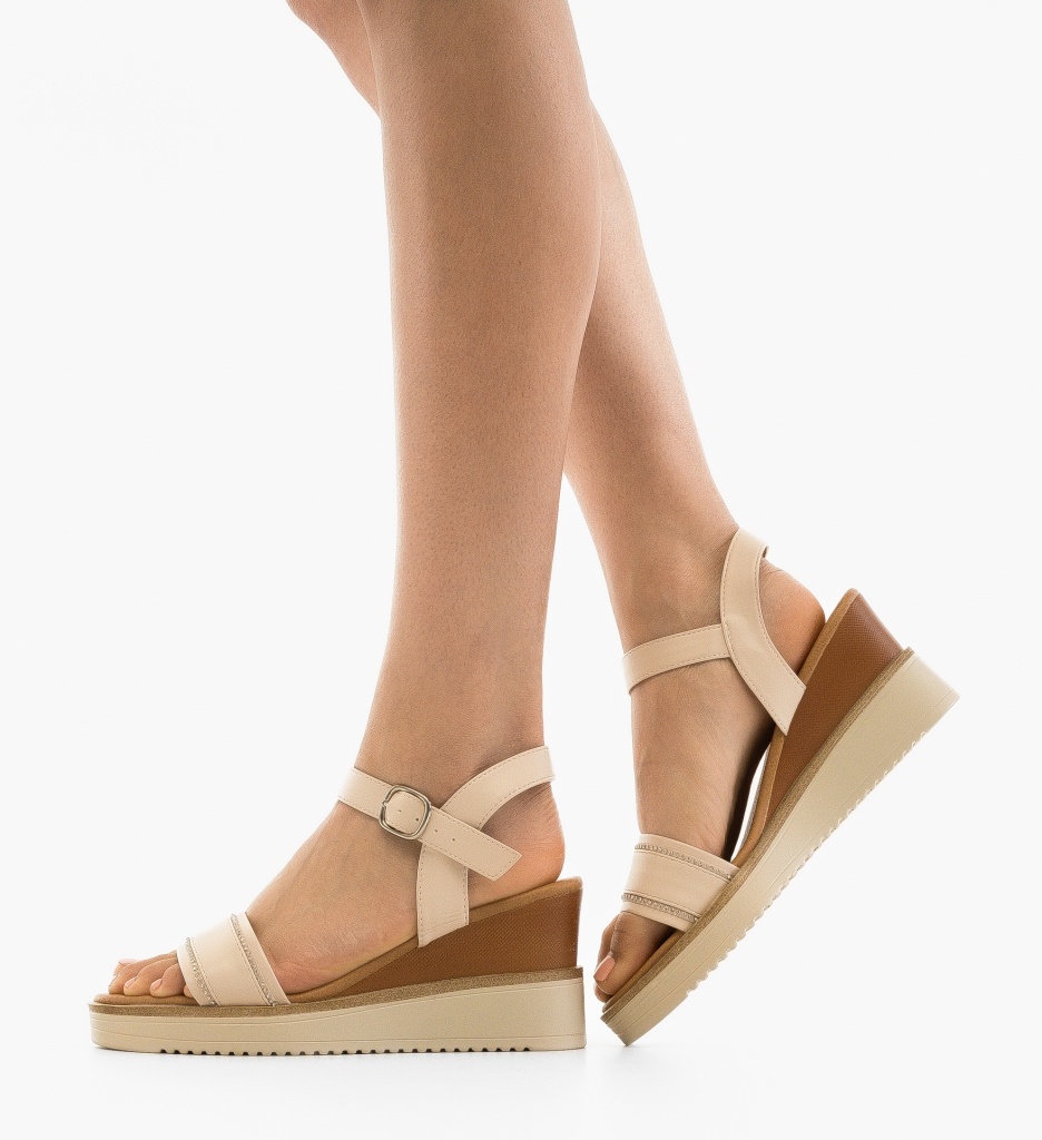 Sandale dama Porter Bej - 1 | YEO
