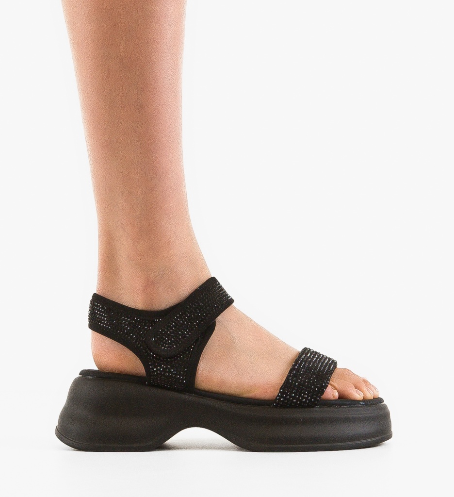 Sandale dama Ross Negre - 5 | YEO