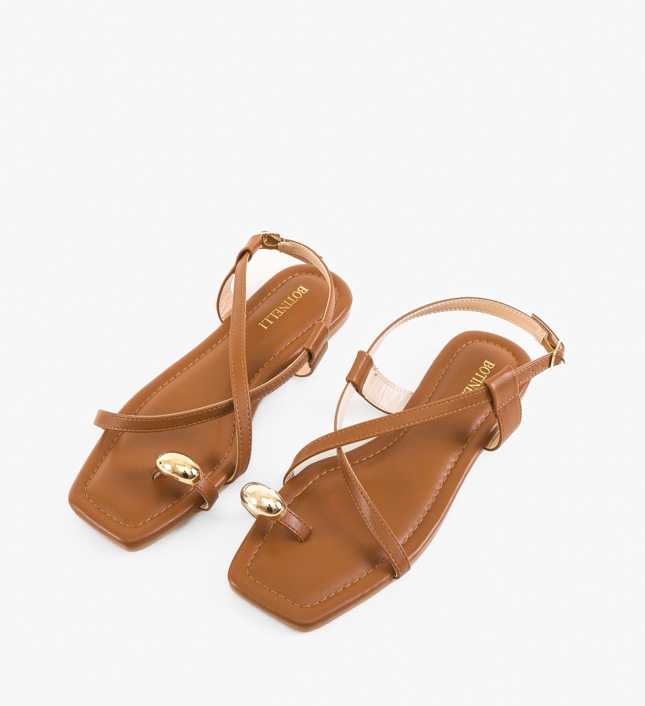Sandale dama Yusti Camel - 3 | YEO