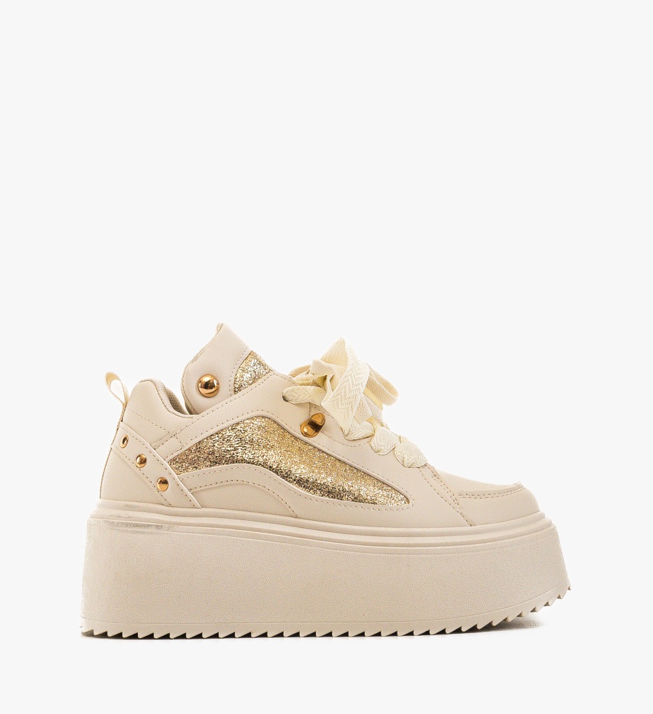 Sneakers dama Adetoku Bej - 5 | YEO