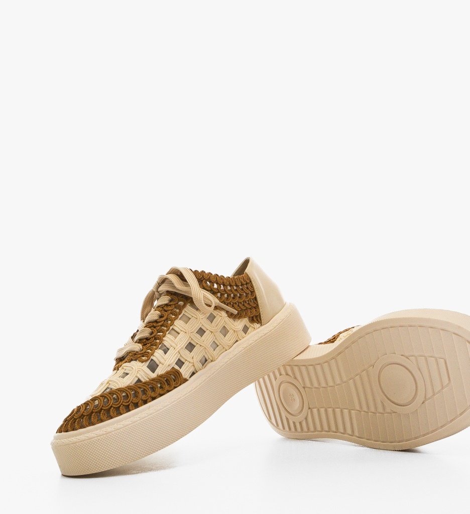Sneakers dama Aihao Bej - 1 | YEO