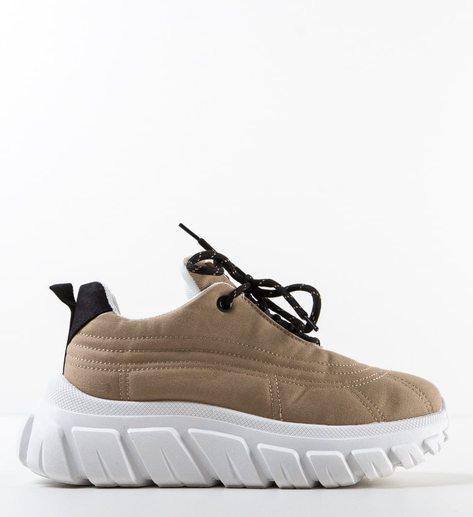 Sneakers dama Aviana Khaki - 5 | YEO