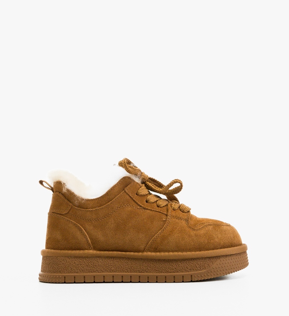 Sneakers dama Caberme Camel - 5 | YEO