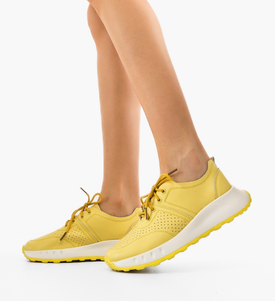 Sneakers dama Horazia Galbeni - 1 | YEO