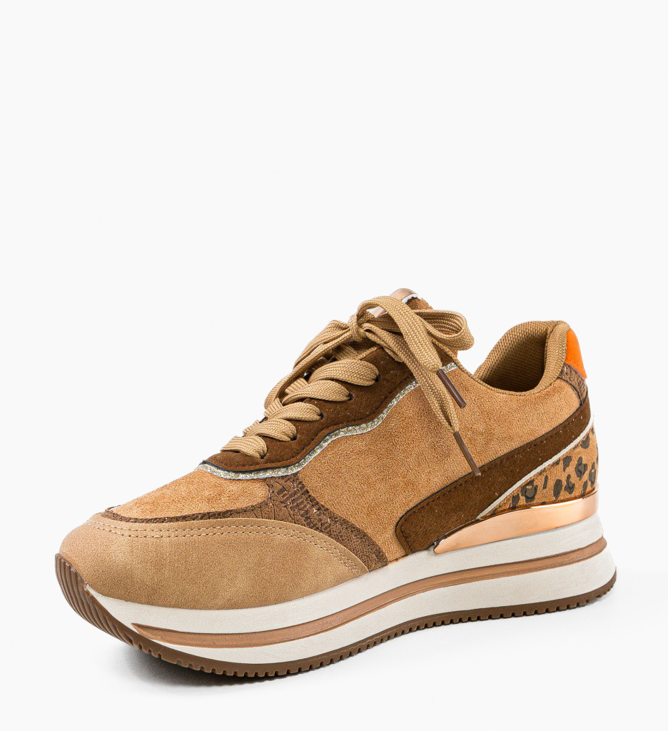 Sneakers dama Levine Khaki - 5 | YEO