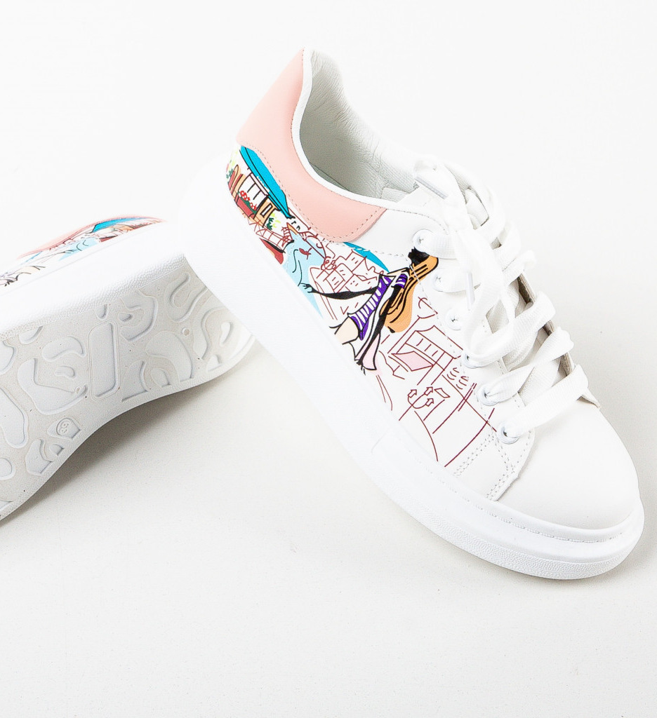 Sneakers dama Loinli Albi - 5 | YEO