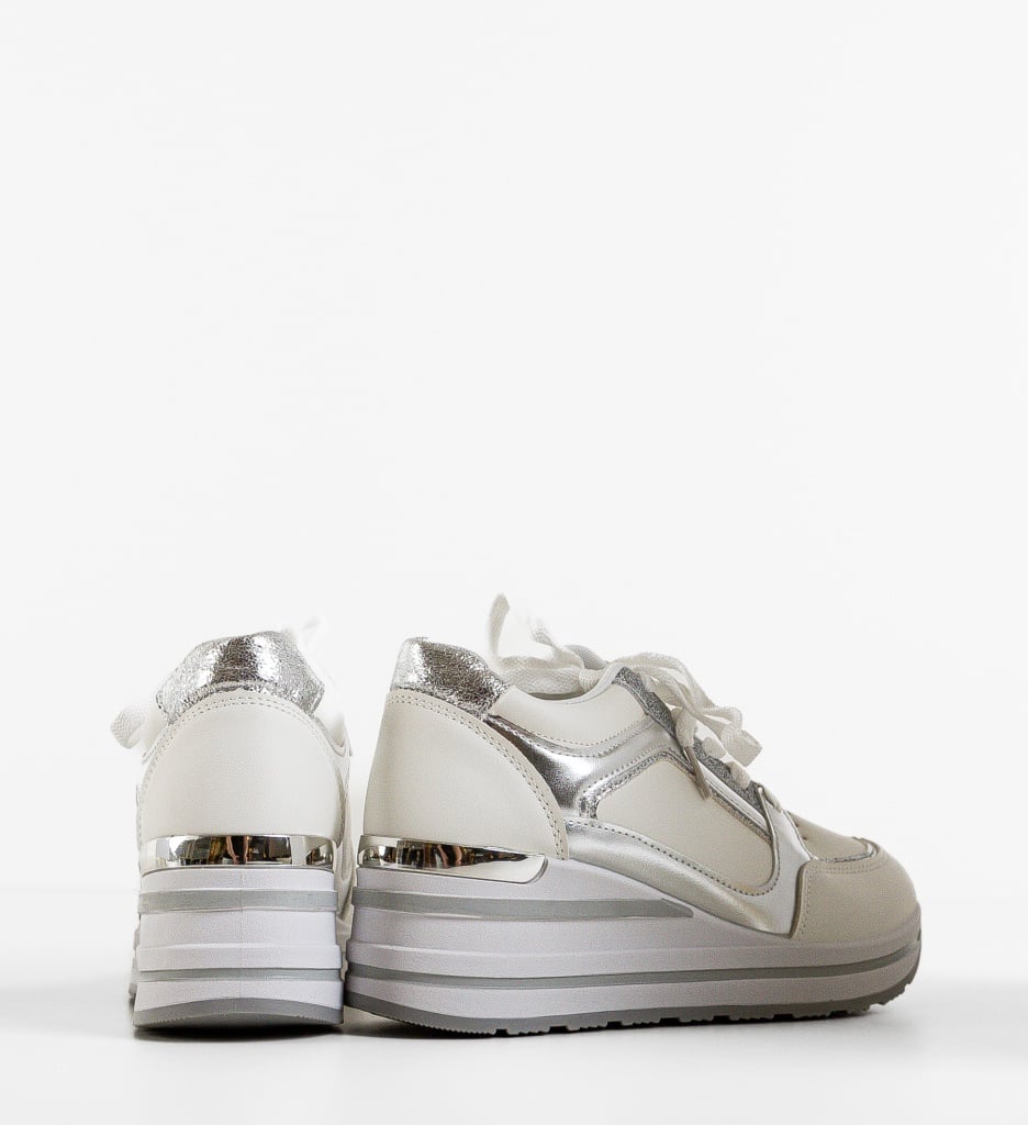 Sneakers dama Lynch Argintii - 5 | YEO