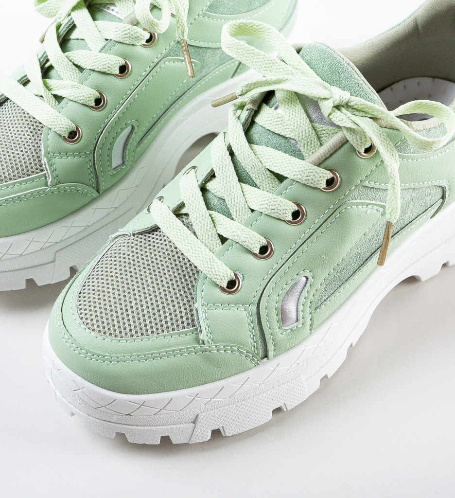 Sneakers dama Maliha Verzi - 5 | YEO