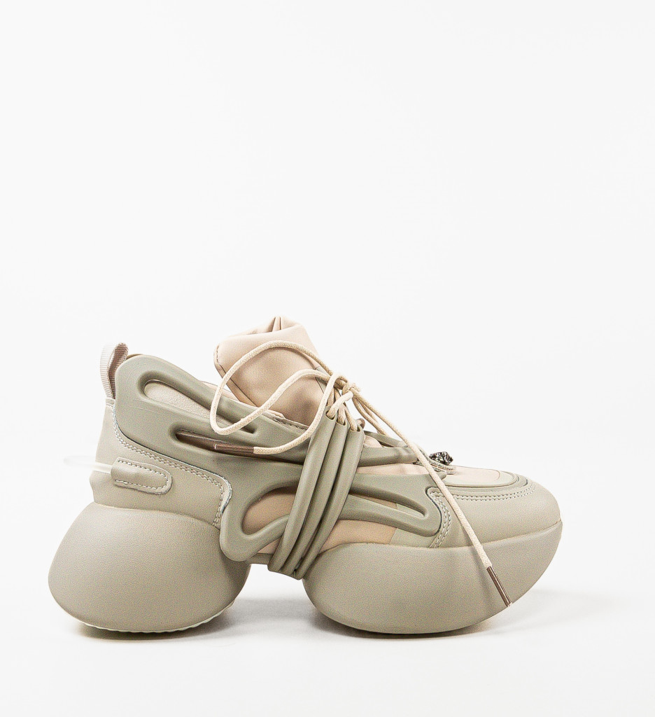 Sneakers dama Mansour Gri - 4 | YEO