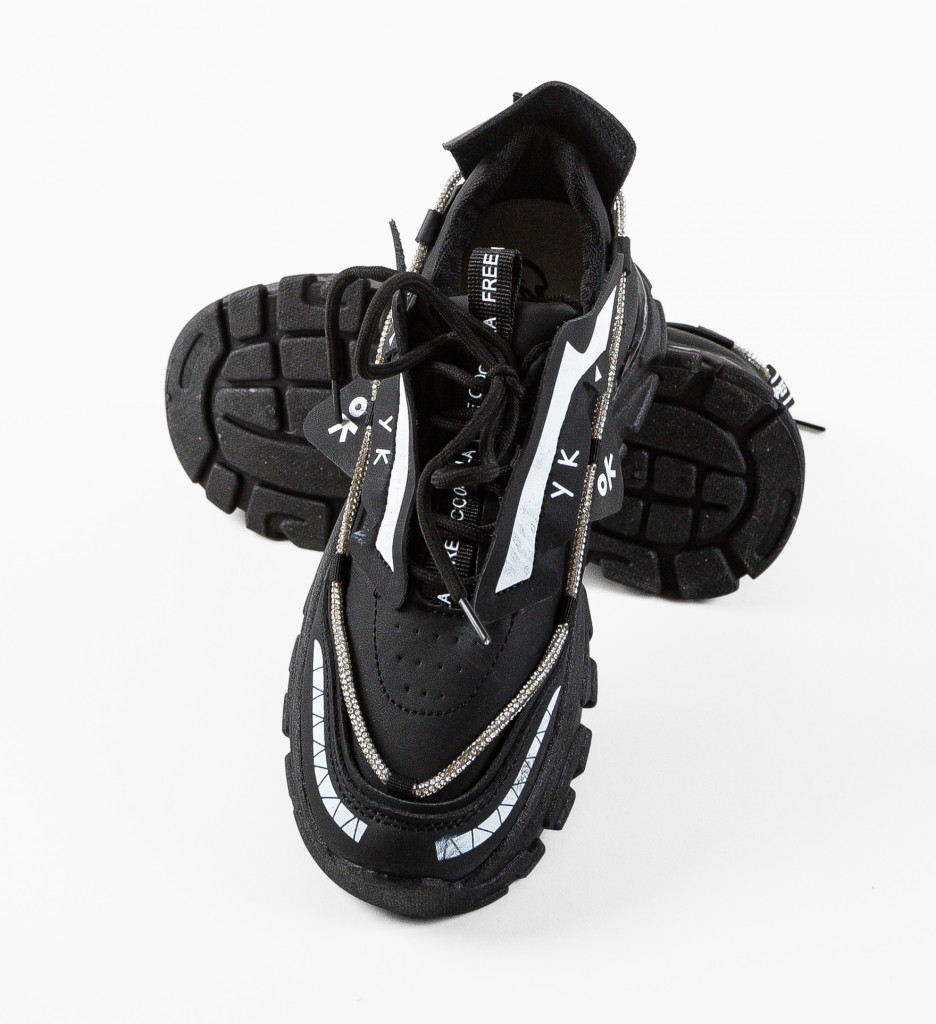 Poze Sneakers dama Reecola Negri DePurtat