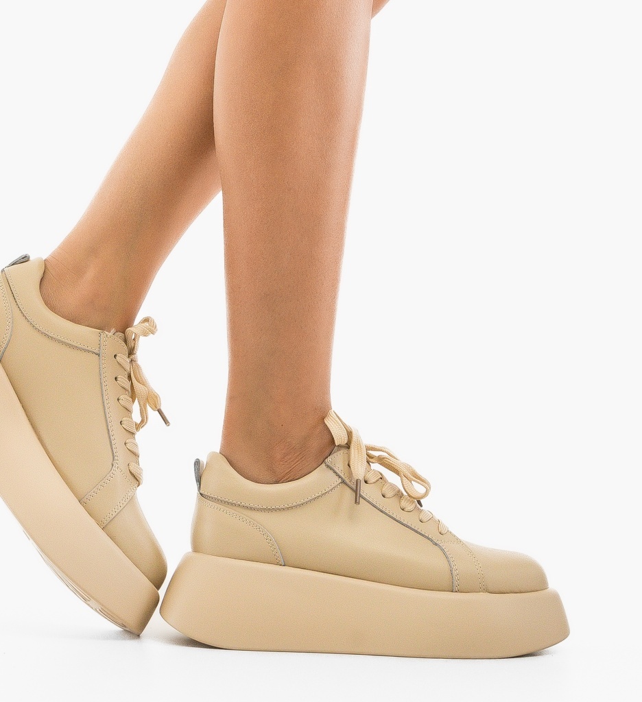 Sneakers dama Silona Bej - 1 | YEO