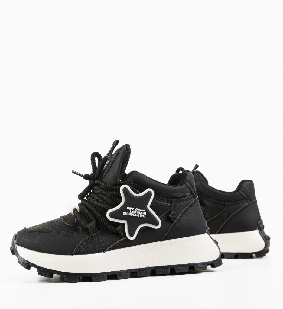 Sneakers dama Starko Negri - 5 | YEO