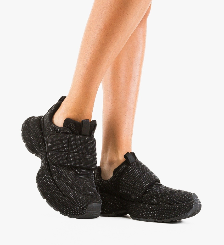 Sneakers dama Tanba Negre